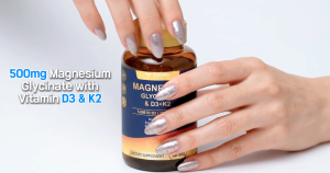 Totaria 9-in-1 Magnesium Glycinate 500mg + Vitamin D3 5000 IU & K2 - Deep Sleep & Relaxation - Bone & Heart Health - High Absorption - 120 Softgels