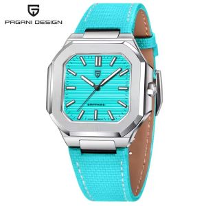 Pagani Design | PAGANI DESIGN New Sporty Elegance Quartz Watch Sapphire Leather Strap Luminous Luxury Men Watch Steel Shell Japan Movt Man Watch