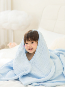 Purcotton | Cotton Muslin Baby Bath Towel