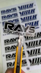 สติ๊กเกอร์ล้อ TE37 เคลือบUVแท้ เกรดพรีเมี่ยม (1ชุดติด4ล้อ) ติดได้ทุกขนาดขอบ