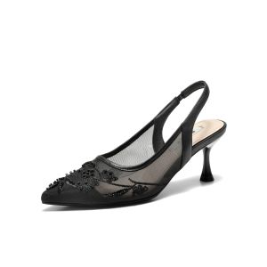 Belle | Breathable Fine Heeled Summer Sandals