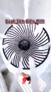 Quạt tích điện để bàn mini xoay 210 độ  động cơ không tiếng ổn 3 chế độ gió siêu mát Q-06