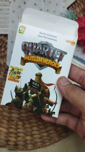 Flash Card Permainan Edukasi Quartet Muslim Heroes Set Isi 40 Kartu