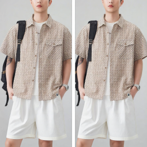 FINGERCROXX | Check Short-sleeved Shirt