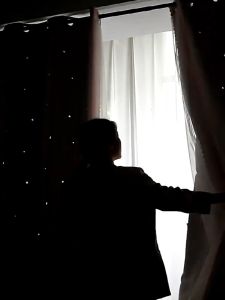 MHX Local Seller: Double-Layer Blackout & Hollow Star Design Curtains