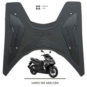 KM272 PIJAKAN ALAS KARPET MOTOR HONDA VARIO 160 ABS/CBS BAHAN KARET PREMIUM ANTI LICIN