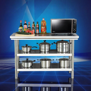Thickened Stainless Steel Worktable Kitchen Prep Table
