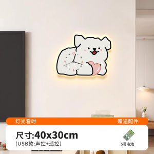 Đồng Hồ Trang Trí Tường Hình Chú Chó Hoạt Hình Sáng Tạo Đồng Hồ Phòng Khách Đồng Hồ Nhà Mới 2025 Đồng Hồ Nhà Yên Tĩnh Dễ Thương Nhà Bếp Trang Trí Nhà