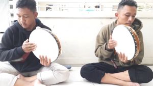 Rebana Hadroh Kayu Nangka Satu Set Bas Banjari