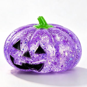Aitemay 2 Pack Halloween Pumpkin Squishy Slow Rising Stress Relief Squeeze Ball Cute Fidget Desk Toy for Office & Kids Holiday Gift