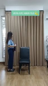 sarung kursi makan / cover kursi / penutup kursi polos elastis
