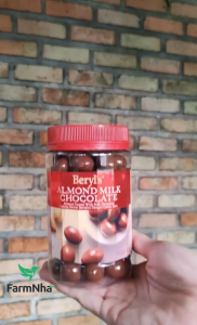 Sôcôla Beryls Almond Milk Chocolate 410g - Socola Sữa và Hạnh Nhân Thơm Ngon Béo Ngậy
