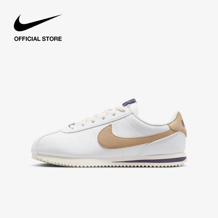 High Top Girl Nike Cortez Nike Kids Cortez Shoes White [DM0950-110