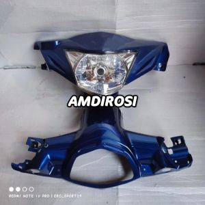 batok depan belakang jupiter mx lama old 2007 2008 biru plus reflektor lampu depan mx lama kopling