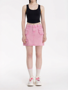 Slimming Versatile Womens Denim Skirt
