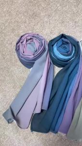 Pashmina Gradasi Two Tone / Pasmina Ombre / Pasmina 2 Warna Ceruty Babydoll