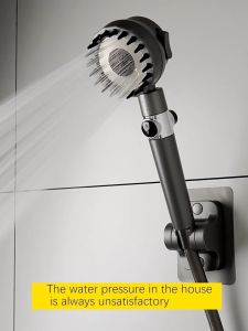 MANUYAMA Shower Head With Hose Set High Pressure Bathroom Shower 3 Spray Modes Handheld Rain Shower Water Saving With Free-punching Holder and 1.5M Long Hose Shower For Bathroom Set Shower Head Rainfall Set