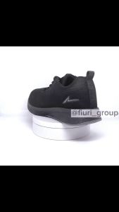 FIURI - ANDO - SIP 38 33-43 Full Hitam - Sepatu Kets Wanita - Sepatu Sneakers Wanita - Sepatu Olahraga Sport Wanita - Sepatu Casual – Sepatu Jogging Lari Fitness Gym Senam Wanita - Sepatu Anak Perempuan Cewek -Sepatu Sekolah Bertali SD SMP SMA