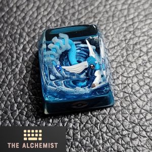 [SG READY STOCK] Dragonair KeyCap | Pokémon Keycap for Mechanical Keyboard Customized Resin Hand-made Translucent Keycap