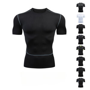 Plus Size Sport Breathable Sweat Wicking Quick Dry Fitness Slim Ball Yoga Muscle Top T-Shirt Short Sleeve Solid Color Pullover
