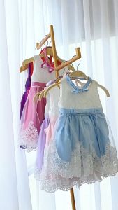 Dress Pesta Baby Set Bandana Merah Putih / Dress Pesta Bayi Set Bandana
