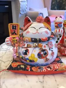 7~10 inch Fortune Lucky Cat Ornaments Shop Office Home Living Room Decoration
