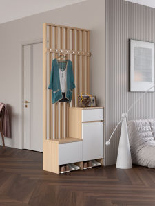 Modern Simple Entrance Hall Cabinet Living Room Partition Solid Wood Integrated Shoe Cabinet Screen Windscreen Home Furniture