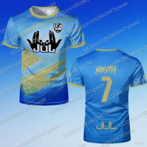 New Summer Maillo Jul T-shirt Youth Training Breathable Quick Drying Football Jersey Mens Outdoor Sports Tops Fan Gifts