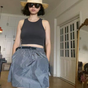 กางเกงกระโปรงกันแดดกลางแจ้งแห้งเร็วกระโปรงทรงเอแบบต่อกันกระโปรงสั้นแมทช์ง่าย