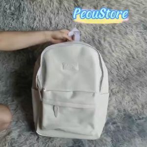 Balo DA thời trang nam nữ đi học đi chơi kiểu dáng basic đựng vừa laptop 15.6 inch