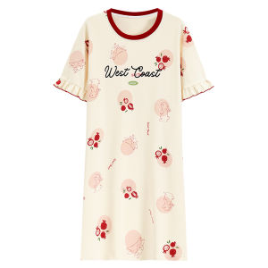 Váy ngủ nữ MiiOW Catman vải cotton kháng khuẩn