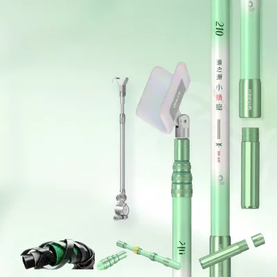 YUZHIYUAN | Giá đỡ cần câu dạng đoạn ngắn bằng carbon thiết kế mini gọn nhẹ