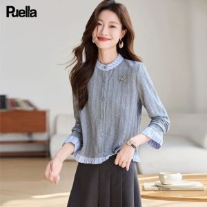 puella | Áo Cardigan Len Kéo Dây Phong Cách Học Đường Pháp