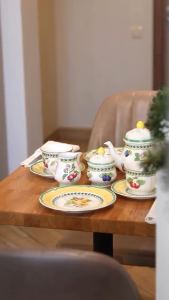 Set Cà Phê Gốm Sứ Cao Cấp French Garden Villeroy & Boch Dùng Được Lò Vi Sóng - Hàng Chính Hãng Nhập Khẩu Tại Đức