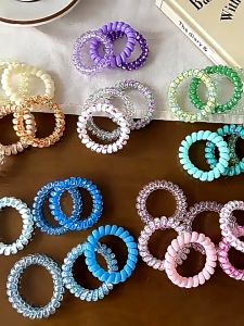 Set 6 dây cột tóc lò xo nhiều màu sắc dễ thương