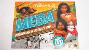 Disney Moana 2 Mega Colouring & Activity Book Pad To Color Large Format (100+ Stickers) For Kids