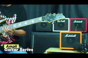 Ampli Gitar 2 Input 5 Inch Banyak Bonus Sound Gitar Mini Sudah Ada Distorsi Dan Input Aux