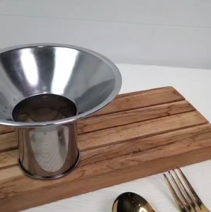 กรวยกรอกอาหาร มี 2 ขนาด 12cm.  15.5cm. กรวยสแตนเลส กรวยกรอกก๋วยเตี๋ยว ไม่ขึ้นสนิม