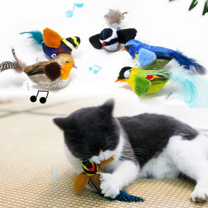 Cat-Teasing Artifact Cat Toy Self-Amusement Cat Dog Toys Simulation Bird Call Toys Pet Supplies