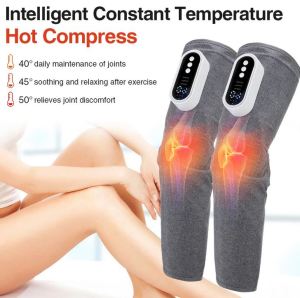 Electric Thigh Calf Massager 3 Speed Hot Compress Knead Leg Massage AirBags Squeeze Relax Muscles Relieve Fatigue USB Charging