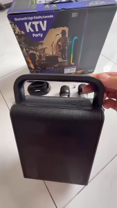 Loa Karaoke Bluetooth Remax RB-MB08. Kèm 2 Micro Công suất lớn 60W – âm thanh to rõ phủ không gian rộng
