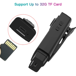 【Haile-shop】New upgrade body camera 008 HD hidden cam mini night vision portable video recorder for vlogging sport 1080P mini camera sport camera action camera for motorcycle go pro waterproof camera 360