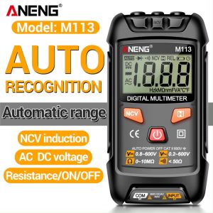 [2-day delivery]🛠️ANENG M113 Mini Digital Multimeter AC/DC Voltage Meter 1999 Counts Multimetro Ohm NCV Electricity Tools Measuring Instruments