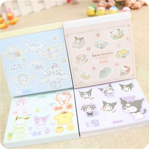 Portable Cartoon Sticky Notes Office Tearable Student Memo Paper Non-sticky Stationery Gifts Small Notebook Business Supplies