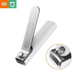 Xiaomi | Xiaomi Mijia Stainless Steel Nail Clippers with Anti-splash Cover Trimmer Pedicure Care Nail Clippers Professional Nail Supplies