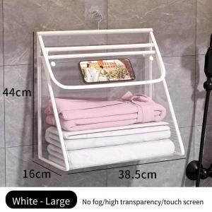 Bathroom Hanging Bag  Waterproof Shower Clothes Phone Organizer Dorm Wall Mounted Storage for Underwear Large Capacity