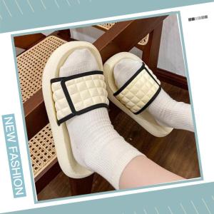 Wulove พร้อมส่งมาก รองเท้าแฟชั่นสุดฮิตรองเท้าแตะแฟชั่น2022 แต่งด้วยลายตาราง สีสันตัดกันอย่างลงตัว มินิมอลสุดๆ จึ้งตาแตก