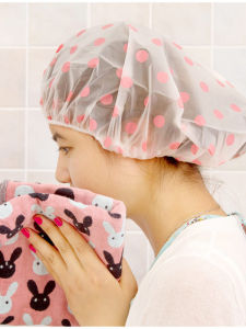 Waterproof Bath Cap Thickened Adult Hair Washing Bath Cap Cartoon Headwear for Shower And Hair Wash EVA Material Personal Hygiene