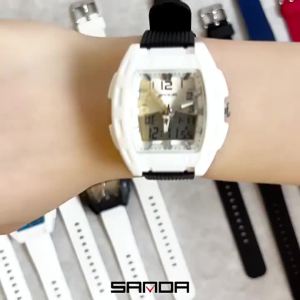 Sanda | SANDA Top Brand Men Quartz Wristwatch Casual Sport Chronograph 5Bar Waterproof Luminous Double Calendar Luxury Student Watch