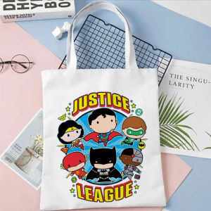 DRA KIDS Collection - Tote Bag Totebag Motif Batman And Friends Hero DC Comics Lucu Kanvas / Goodie Bag Ulang Tahun Anak Cewek Cowok Birthday / Tas Hampers Bingkisan Snack Ulang Tahun Anak / Tas Laptop Sekolah Ngaji Jinjing Lucu Anak Wanita